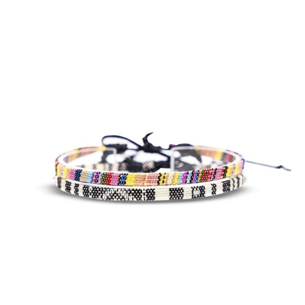 2 Pcs Boho Surfer Bracelets for Women and Men Waterproof and Adjustable Braided